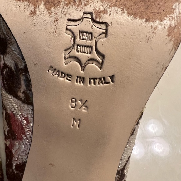 Isaac made in Italy heels with tapestry size 8.5 - Picture 8 of 10